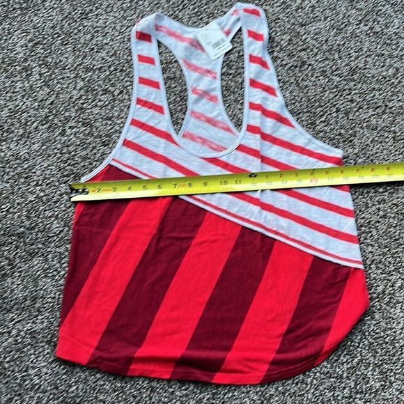 Free People Red and White‎ Striped Tank Top - Picture 8 of 11